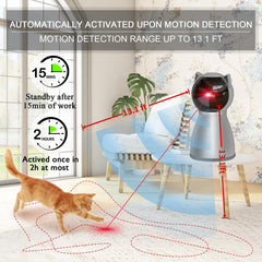 YVE LIFE laser toy with three-speed modes offering customizable exercise for cats