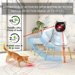 YVE LIFE Laser Toy features rechargeable battery for cordless, long-lasting fun