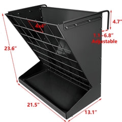 YXJSTO wall mount hay rack side view highlighting durable construction and space saving install.