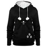 YYW Womens Pet Hoodie front view shows cozy carrier for hands-free bonding.