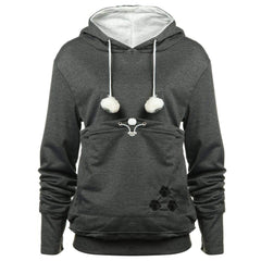 YYW hoodie pocket closed detail for washing