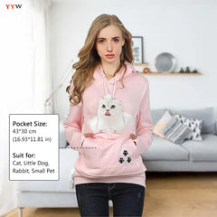 YYW pink hoodie removable liner image showing easy wash and separate cleaning for hygiene