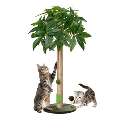 YYXISM 33-inch cat scratching post with sturdy base for stable indoor play