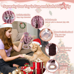 YZHDUXIU octopus toy with extendable spring belly for tug-of-war excitement.