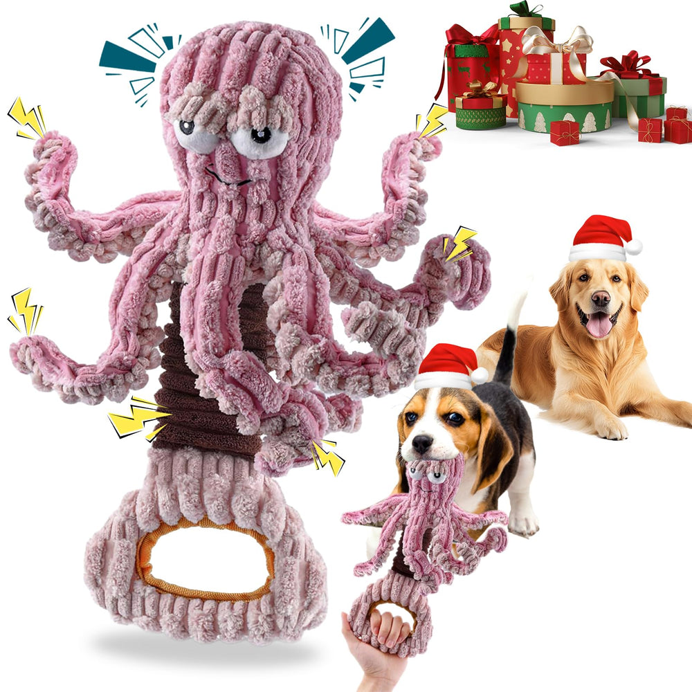 YZHDUXIU octopus dog toy squeaker head for interactive play and enrichment.