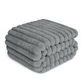 ZAKAPAWS waterproof dog blanket on couch in grey protects furniture while keeping pets warm