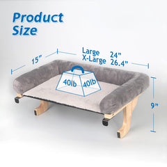 Zakkart cat perch xl bed dimensions reveal roomy lounge for large cats