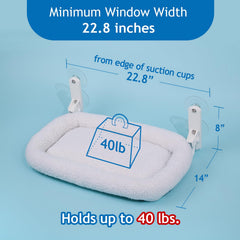 Zakkart cat window seat sunbathing area lets cats enjoy natural light.