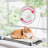 ZALALOVA cat window seat assembly shows quick, tool-free install for sunny lounging.