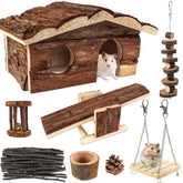 ZALALOVA hamster house provides cozy hideout for small pets