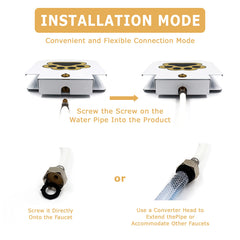 ZALBYUY hose-connection view for simple outdoor setup.