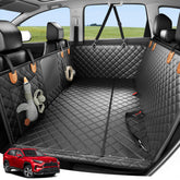 Zanch heavy-duty car seat cover backseat flat platform for large dogs, maximizing space.