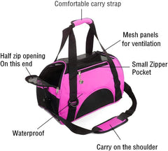 ZaneSun Cat Carrier waterproof Oxford material highlights durability on adventures.