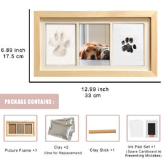 ZAPVLVT paw print frame capacity three photos for complete display
