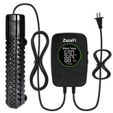 ZazaFi Aquarium Heater 200W front view showing compact design for tank placement