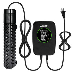 ZazaFi 500W aquarium heater front view for quick, stable heat in large tanks