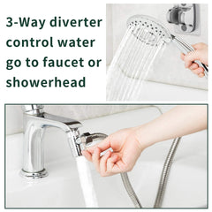 ZCONIEY 5ft flexible hose reaches hard-to-clean spots for easy rinsing