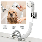 ZCONIEY sink faucet sprayer attachment expands faucet function for cleaning and pet baths.