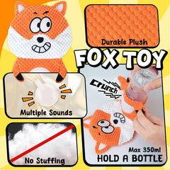 Zeaxuie squeaky plush toy close-up showing crinkle paper detail