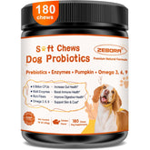 ZEBORA Probiotics for Dogs bottle offers daily gut balance support.