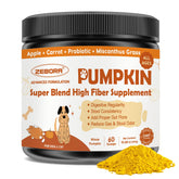 ZEBORA pumpkin for dogs bottle pour enables easy daily dosing for digestive support.