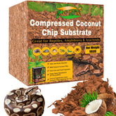 ZeeDix coconut husk chip brick expands into breathable reptile bedding
