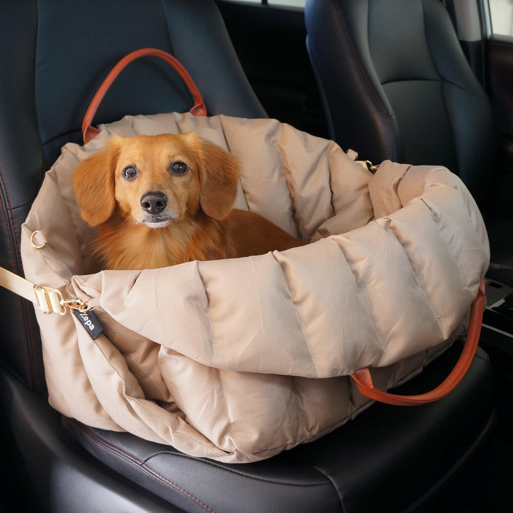 ZEPA dog car seat soft-side bed provides cozy travel comfort for small dogs
