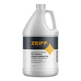 Zeiff Pet Stain and Odor Remover spray bottle ready for quick pet mess cleanup.