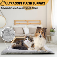 ZENGAOOU ultra-soft faux fur bed for travel and car use.