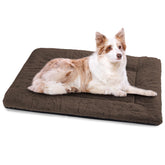 ZENGAOOU dog crate pad with ultra-soft faux fur for cozy naps.