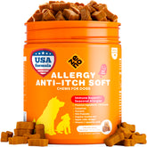 ZENO Dog Allergy Chews beef packaging signals tasty flavor and convenient dosing.
