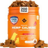 ZENO hemp calming chews beef packaging signals anxiety relief for dogs.