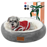 Zerbuger 23in round bed soft-plush for cozy naps and calming comfort.