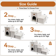 Zerbuger Dog Stairs non-slip bottom prevents wobble during climbs.