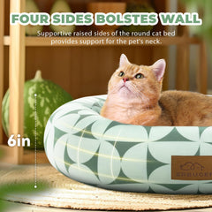 Zerbuger Donut Pet Bed 20-inch angle highlights compact size for small pets.