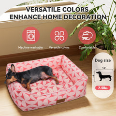 Zerbuger machine-washable pet bed cleans easily after playtime or outdoor trips