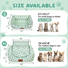 Zerbuger rectangle bed non-slip bottom closeup prevents sliding on smooth floors.