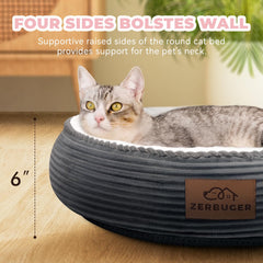 Zerbuger washable cat bed machine washable for easy-clean convenience.