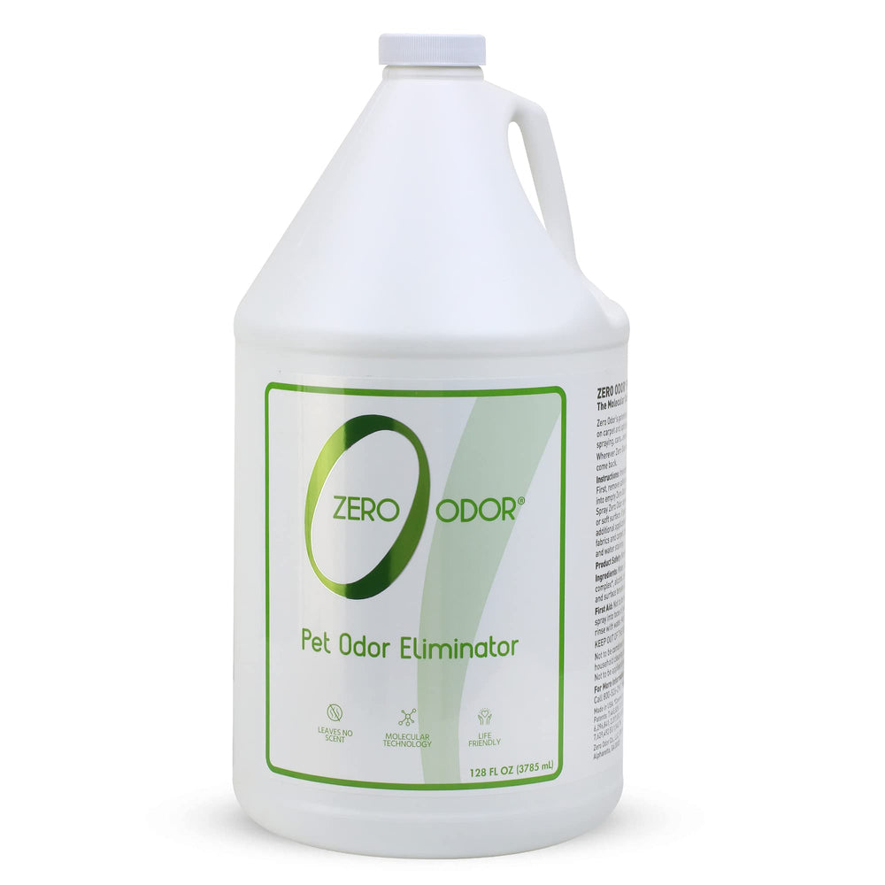 Zero Odor spray bottle neutralizes carpet odors for a fresher living space