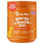 Zesty Paws Allergy Relief Chews lamb bottle supports itchy skin comfort