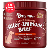 Zesty Paws dog allergy relief soft chews in bison flavor promote skin comfort