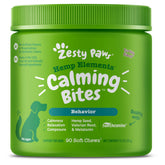 Zesty Paws Hemp Calming Chews bottle front for dog stress relief and calm moments