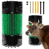 Zhuo·LeLe livestock scratching brush ready on barn wall for quick animal comfort.
