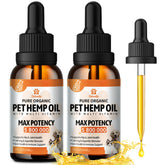 ziehoo-ge hemp oil for dogs and cats bottle promotes gentle calm for pets during daily routines.