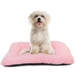 Zihapgpzp dog crate bed 18x12 pink in-crate cozy naps