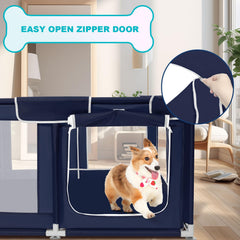 Zikopomi dog playpen bottom with secure base for floor protection