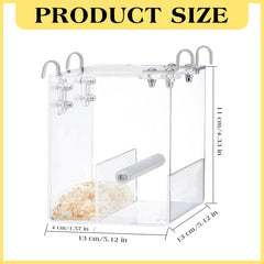 Ziliny two-pack bird feeders ideal size for multiple birds and easy viewing.