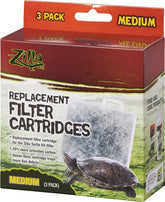 Zilla basking platform replacement cartridge set for aquarium filtration