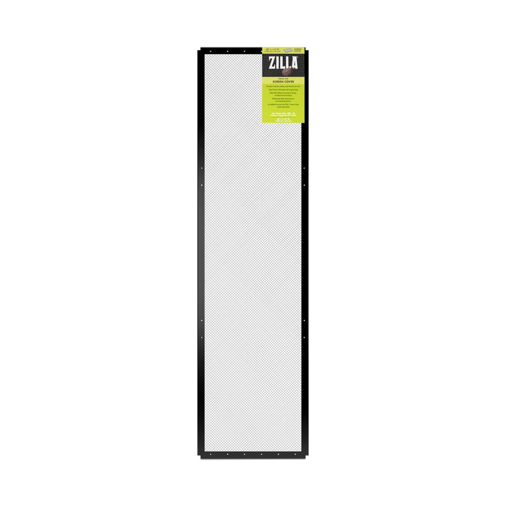 Zilla Fresh Air Screen Cover front view shows durable steel frame and airflow-friendly design for terrariums