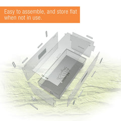 Zilla Micro Habitat assembly image showing quick setup and easy storage